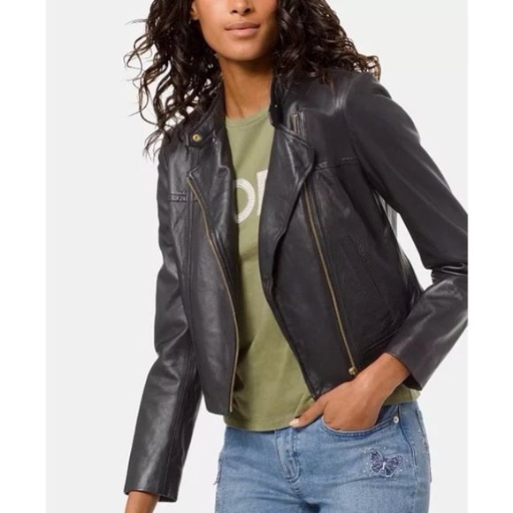MICHAEL Michael Kors Jackets & Blazers - NWT Michael Kors Leather Moto Jacket